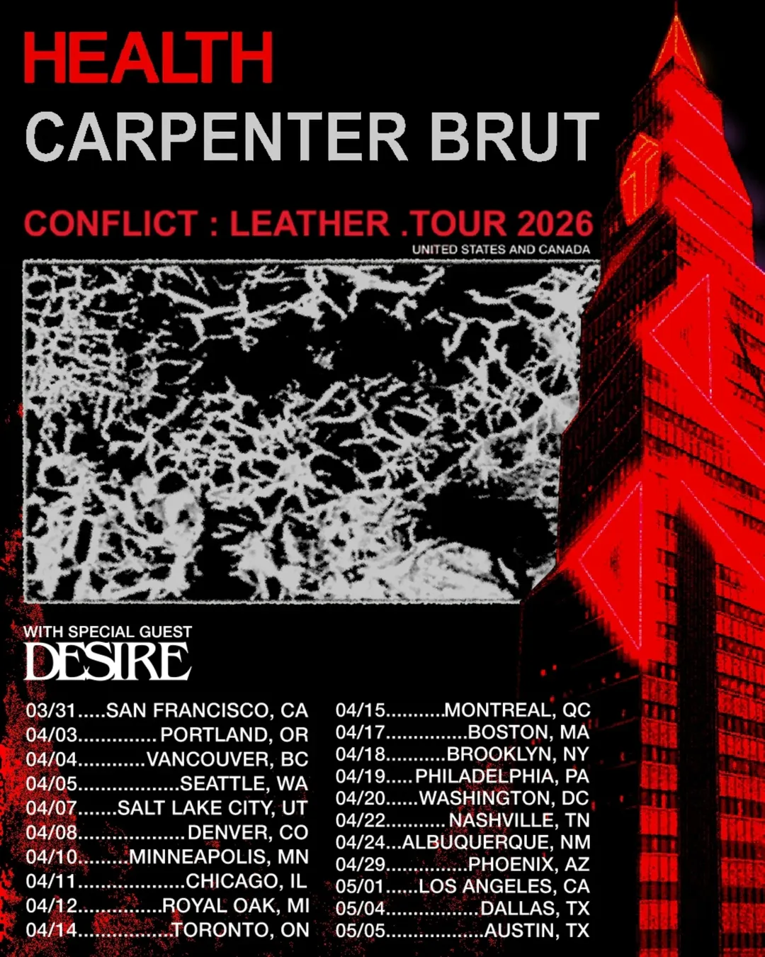 Desire CONFLICT : LEATHER Tour Poster 2026